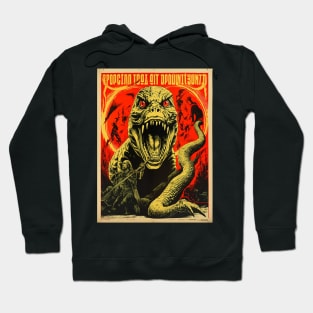 Vintage Reptilian Propaganda Poster T-Shirt Hoodie